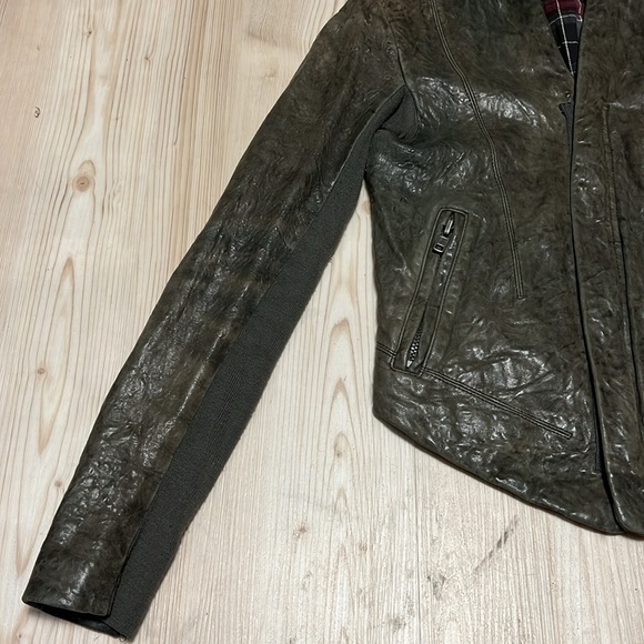 Veda Slick Leather Jacket - Picture 4 of 13
